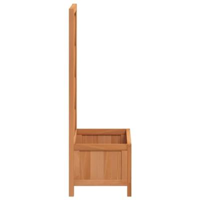 VidaXL Plantenbak met latwerk massief vurenhout bruin VidaXL Plantenbak met latwerk massief vurenhout bruin