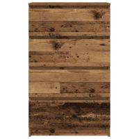 Dressoir 60x35x98,5 cm spaanplaat oud hout - thumbnail