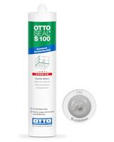Ottoseal S100 Sanitairsilicone 300ml koker- Mat Zilvergrijs C8678 - thumbnail