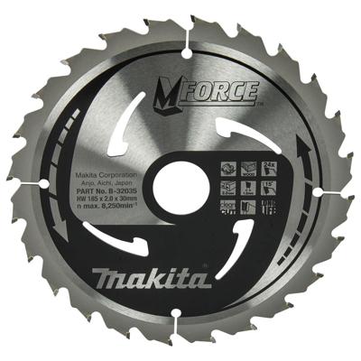 Makita Accessoires Cirkelzaagblad | Hout | Mforce | 185X30X2,0 24T15G - B-32035