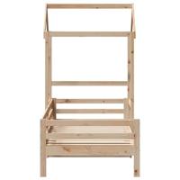 Slaapbank met huisje 80x200 cm massief grenenhout - thumbnail