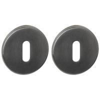 Intersteel Sleutelrozetten verdekt ø52x6mm PVD Antraciet - thumbnail