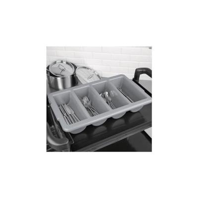 Bestekbak olympia kristallon 4 vakken grijs