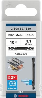 Bosch Accessoires Dubbele eindboor 4,1 x 14 x 55 mm 10st - 2608597589