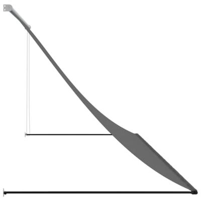Luifel uittrekbaar 300x150 cm stof en staal antracietkleurig - thumbnail