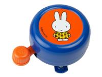 Widek kinderbel nijntje met bloemjurk blauw op kaart - thumbnail