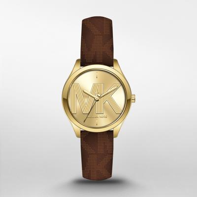 Horlogeband Michael Kors MK2862 Leder Bruin 16mm