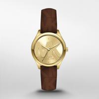 Horlogeband Michael Kors MK2862 Leder Bruin 16mm - thumbnail
