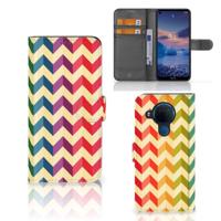 Nokia 5.4 | Telefoon Hoesje | Zigzag Multi Color - thumbnail