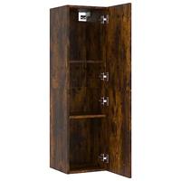 Tv-wandmeubel 30,5x30x110 cm gerookt eikenkleurig - thumbnail