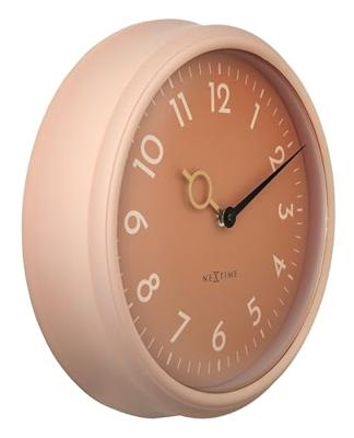 Wandklok 30,5 cm - geruisloos - ABS - NeXtime 'Golden Hour Wall'