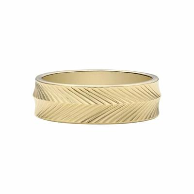 Fossil JF04118710 Ring Sadie staal goudkleurig