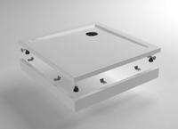 Wiesbaden voorzetpaneel + poten tbv vierkante douchebak acryl 90x90x4 wit - thumbnail