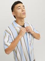 J&j Premium Jprblapalma Resort Shirt S/s Sn 12252948 Overhemd Palace Blue Relaxed Fit - thumbnail