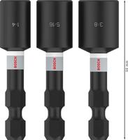 Bosch Accessoires pro nutsetter impact | dop | 1/4" x 50 mm | 5/16" x 50 mm | 3/8" x 50 mm | 3-delig - 2608521u65 - thumbnail
