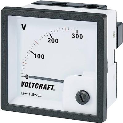 VOLTCRAFT AM-72x72/300V AM-72x72/300V Analoge inbouwmeter AM-72x72/300 V 300 V Draaispoel
