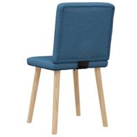 Eetkamerstoelen 2 st stof blauw - thumbnail