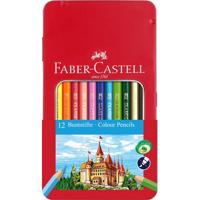 Faber Castell FC-115801 Kleurpotlood Castle Zeskantig Metalen Etui 12 Stuks - thumbnail