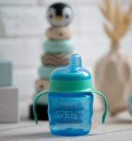 Philips Avent Lekvrije Beker Blauw 200ml - thumbnail