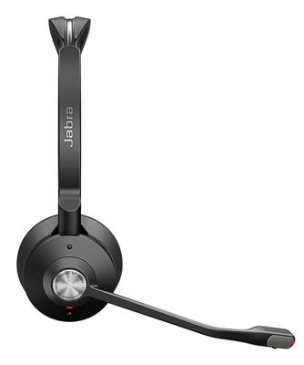 Jabra Engage 75 SE Stereo On Ear headset Bluetooth, DECT, Kabel Stereo Zwart Noise Cancelling Microfoon uitschakelbaar (mute), NFC