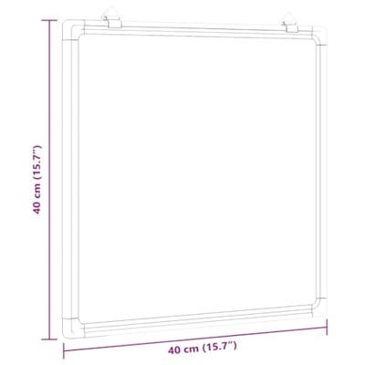 VidaXL Whiteboard magnetisch 40x40x1,7 cm aluminium VidaXL Whiteboard magnetisch 40x40x1,7 cm aluminium