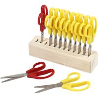 Creativ Company Kinderscharen met scharenblok, 12st. - thumbnail