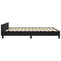 Bedframe zonder matras 140x190 cm fluweel zwart - thumbnail