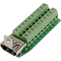 TRU Components 1229327 HDMI-connector bus, inbouw horizontaal aantal polen (num): 20 zilver 1 st. - thumbnail