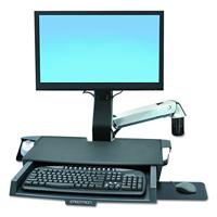 Ergotron StyleView® Sit-Stand Combo Wandbeugel voor monitor Aantal monteerbare displays: 1 Display(s) 25,4 cm (10) - 61 cm (24) Zwart, Aluminium In hoogte - thumbnail