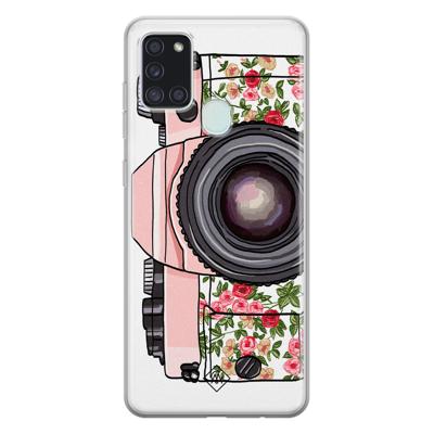 Samsung Galaxy A21s siliconen telefoonhoesje - Hippie camera Samsung Galaxy A21s siliconen telefoonhoesje - Hippie camera