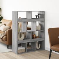 kamerscherm 100x33x125,5 cm bewerkt hout grijs sonoma eiken - thumbnail