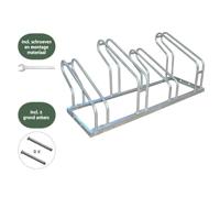 Fietsenrek BRASQ 4 fietsen BS400 zilver - thumbnail