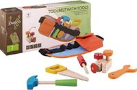 Jouéco gereedschapsriem hout, 9dlg. - thumbnail