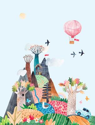 Dutch Cute Walls- Car Trip 212x280cm - CW6036-2
