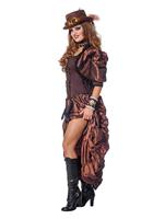 Steampunk outfit dames luxe - thumbnail
