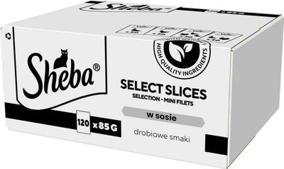 SHEBA Select Slices Poultry flavors - nat kattenvoer - 120 x 85g