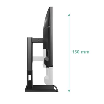 AOC Q27P4U Monitor 27 inch WQHD 120Hz, IPS-paneel, 4ms GTG, adaptieve synchronisatie, HDR-modus, luidsprekerinstelling, luidspreker (2560 x 1440 HDMI, 2X 2.0 DP, USB-hub) zwart
