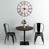 Wandklok 58 cm metaal rood - thumbnail