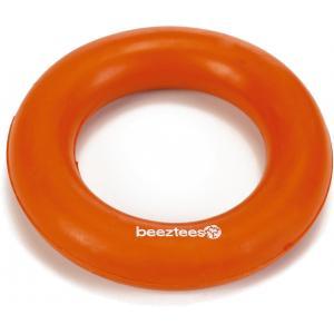 Rubber hondenspeeltje ring massief oranje 9 cm Rubber hondenspeeltje ring massief oranje 9 cm