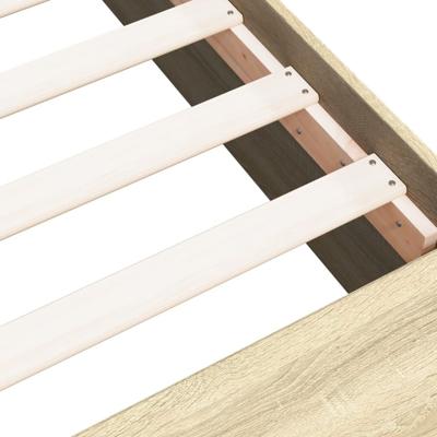 Bedframe bewerkt hout sonoma eikenkleurig 90x190 cm - thumbnail