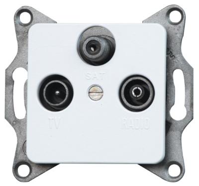 Kopp 915813089 Televisie, radio, satelliet Inzetstuk Europa Arctisch-wit, Mat 1 stuk(s)