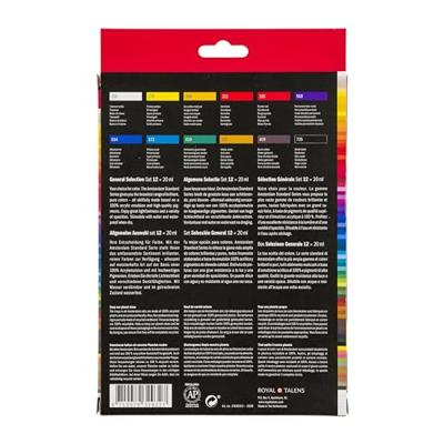 Talens Amsterdam acrylverf standard set, 12dlg. Talens Amsterdam acrylverf standard set, 12dlg.