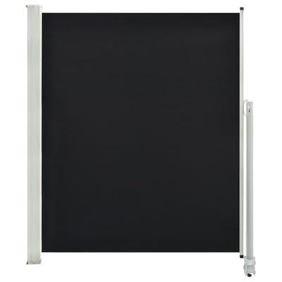VidaXL Tuinscherm uittrekbaar 160x300 cm zwart