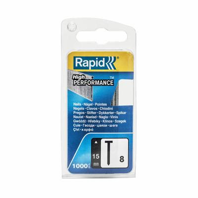 Rapid Nr. 8 brads 15 mm, 1.000 stuks - 40109533 - 40109533 Rapid Nr. 8 brads 15 mm, 1.000 stuks - 40109533 - 40109533