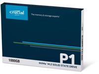 Crucial P1 NVMe/PCIe M.2 SSD 2280 harde schijf 1 TB M.2 NVMe PCIe 3.0 x4 - thumbnail
