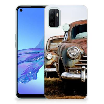 OPPO A53s | A53 Siliconen Hoesje met foto Vintage Auto