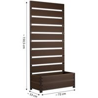 dobar Plantenbak met klimrek (Zilvergrijs) - thumbnail