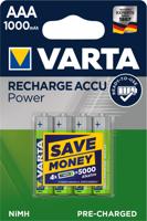 Varta RECH.AC.PowerAAA550mAh Bli 4 Oplaadbare AAA batterij (potlood) NiMH 550 mAh 1.2 V 4 stuk(s) - thumbnail