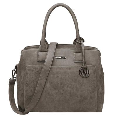 Chique handtas schoudertas PU ISABELLA Grijs Chique handtas schoudertas PU ISABELLA Grijs