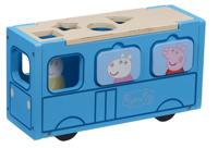 Peppa Pig Houten Schoolbus/Vormenstoof - thumbnail